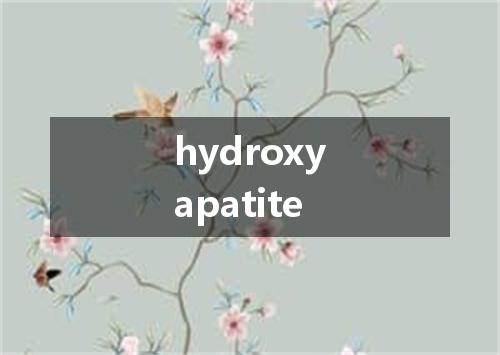hydroxyapatite是什么意思