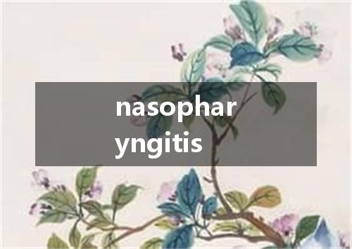 nasopharyngitis是什么意思