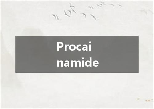 Procainamide是什么意思
