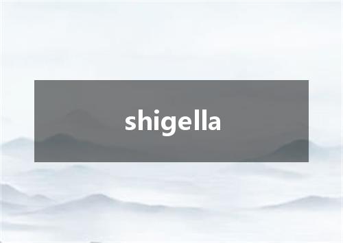 shigella是什么意思