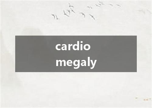 cardiomegaly是什么意思