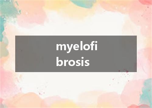 myelofibrosis是什么意思