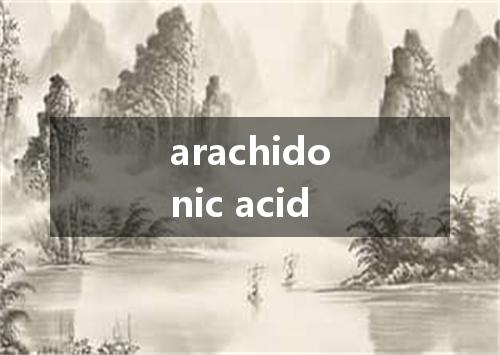 arachidonic acid是什么意思
