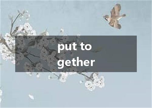 put together是什么意思