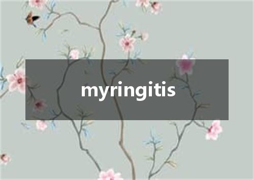 myringitis是什么意思