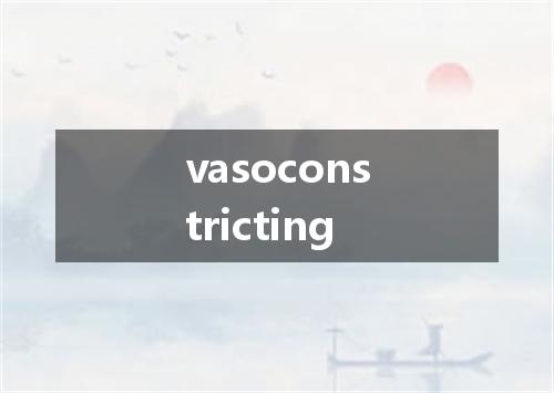 vasoconstricting是什么意思