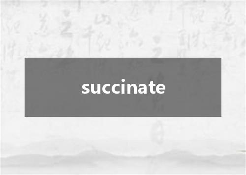 succinate是什么意思