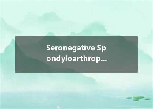 Seronegative Spondyloarthropathies是什么意思