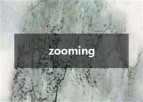 zooming是什么意思