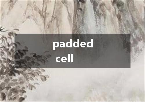 padded cell是什么意思