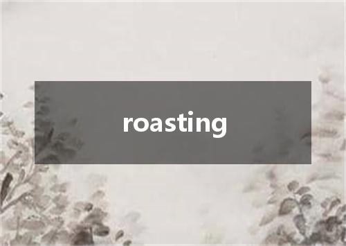roasting是什么意思