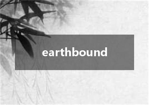 earthbound是什么意思