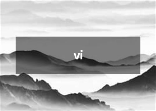 vi是什么意思