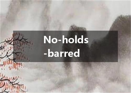 No-holds-barred是什么意思