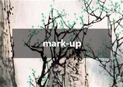mark-up是什么意思