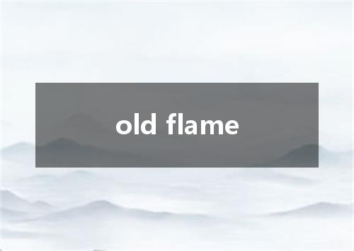 old flame是什么意思