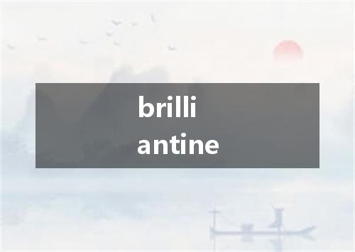 brilliantine是什么意思