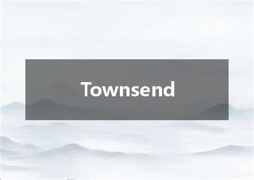 Townsend是什么意思