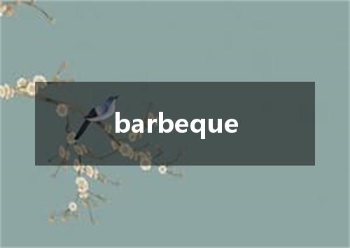 barbeque是什么意思