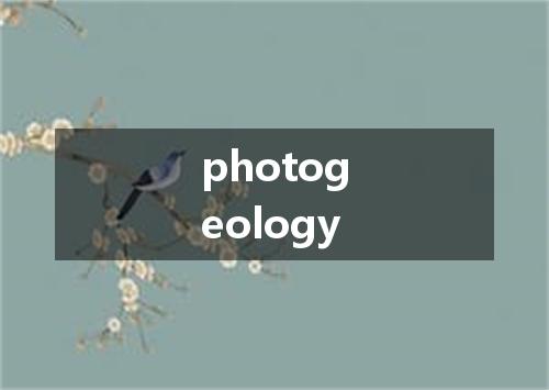 photogeology是什么意思
