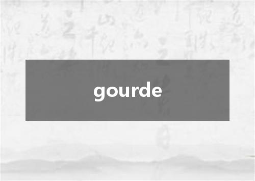 gourde是什么意思
