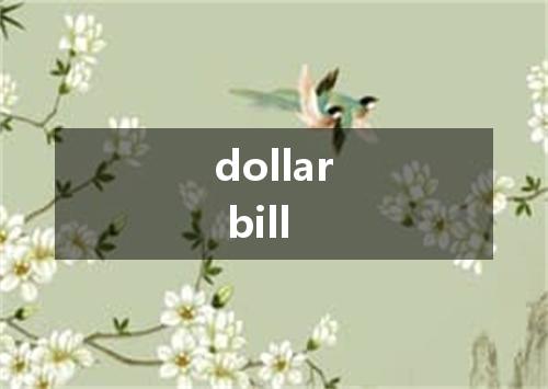 dollar bill是什么意思