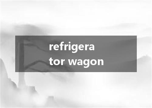 refrigerator wagon是什么意思