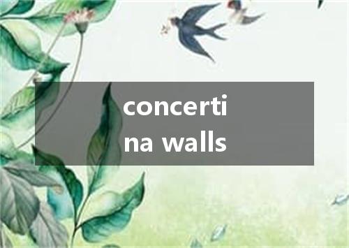 concertina walls是什么意思