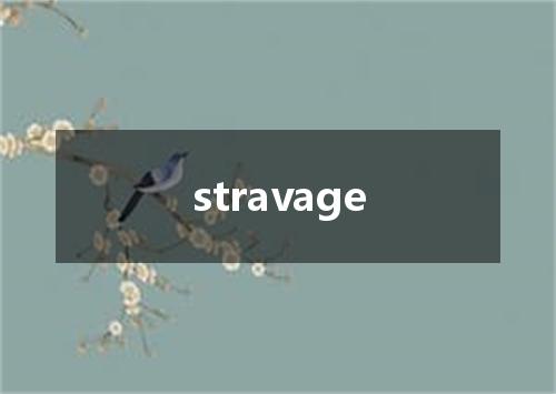stravage是什么意思