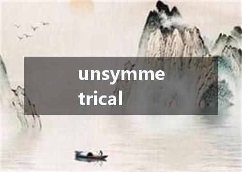 unsymmetrical是什么意思