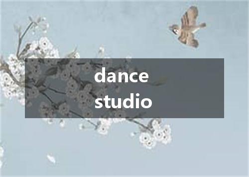 dance studio是什么意思