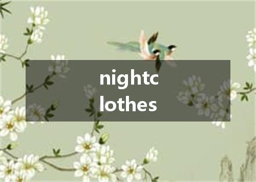 nightclothes是什么意思
