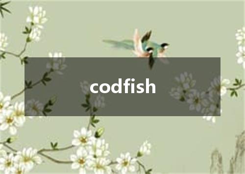 codfish是什么意思