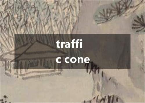 traffic cone是什么意思