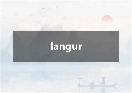 langur是什么意思