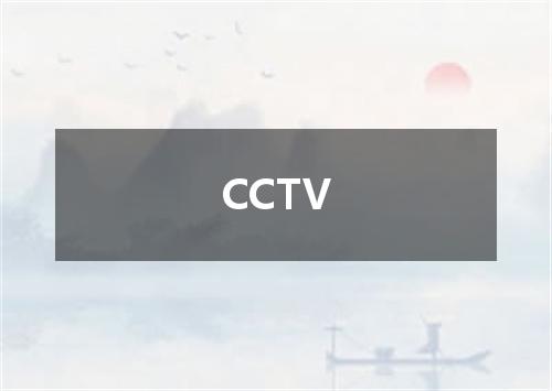 CCTV是什么意思