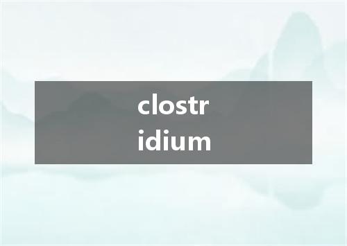 clostridium是什么意思