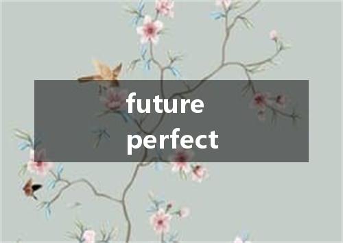 future perfect是什么意思