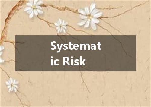 Systematic Risk是什么意思