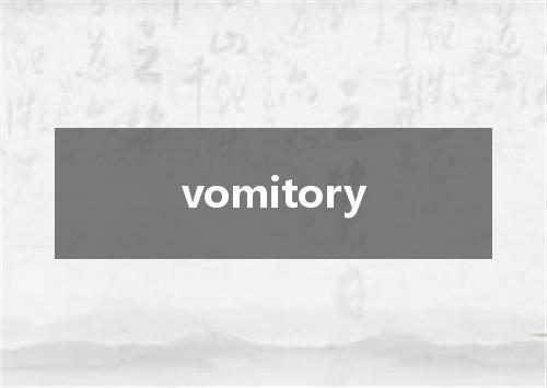 vomitory是什么意思