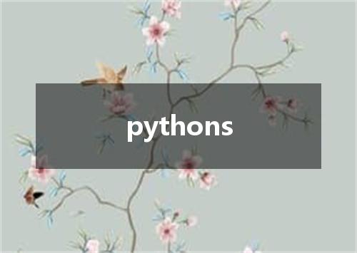 pythons是什么意思