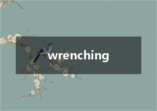 wrenching是什么意思