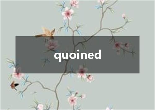 quoined是什么意思
