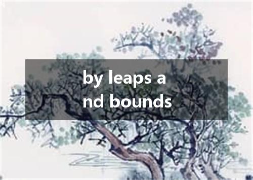 by leaps and bounds是什么意思