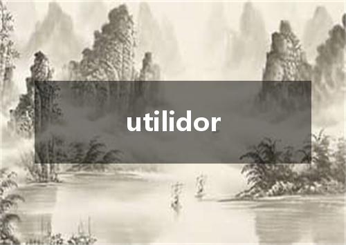 utilidor是什么意思
