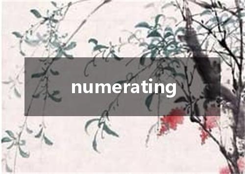 numerating是什么意思