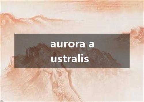 aurora australis是什么意思