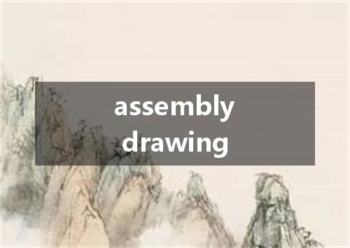 assembly drawing是什么意思