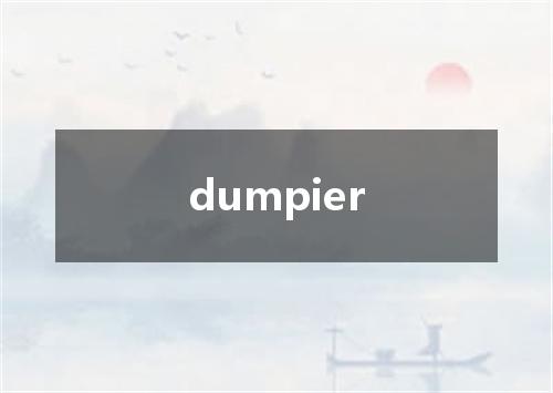dumpier是什么意思