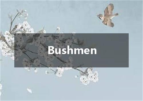 Bushmen是什么意思